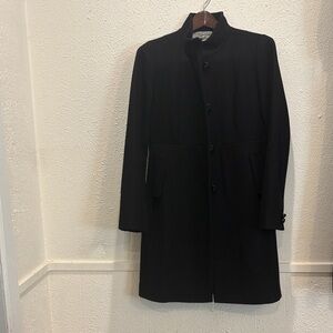 J. Crew Men's Classic Black Trench Coat